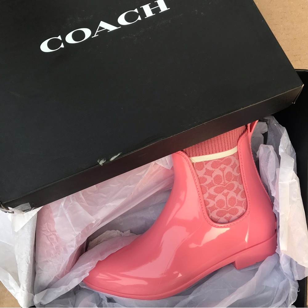 🥰 Coach Rain Bootie taffy - Picture 5 of 11